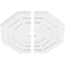 Ekena Millwork Westin Architectural Grade PVC Ceiling Medallion, 34"OD x 3"ID x 13 1/2"C x 1"P, Two-Piece CMP34WN2-03000 - alternate 4